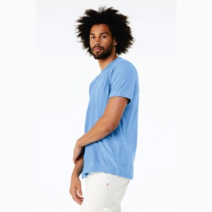 Camiseta de manga corta unisex Carolina Blue-52% algodón Airlume, 48% Poly, 4,2 oz. - Product Image 1