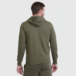 Sudadera con Capucha para Hombre, Nueva Moda Otoño Invierno, Manga Larga, Resistente al Viento, Forrada, 100% Algodón, Color Sólido, Casual, Ecológica - Product Image 4