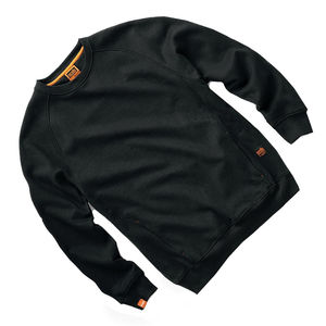 Pull à col rond French Terry Blank Sweats en coton bio hommes Plain Crewneck Sweatshirt fabriqué au Pakistan - Product Image 3