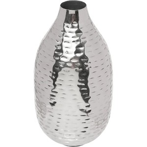 Jarrón de metal martillado plateado hecho a mano para bodas y eventos especiales para aromaterapia, spas y prácticas de Reiki - Product Image 3