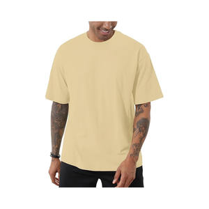 Camiseta extragrande a la moda para hombre, camisetas atléticas de cuello redondo, Camiseta básica de algodón de manga corta Premium suave informal - Product Image 4