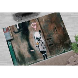 พรมลาย Banksy Space Girl: พรมตกแต่งกันลื่น พรมเนื้อนุ่มแบบไม่ทอ - Product Image 4