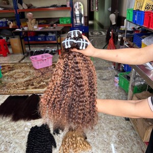 Tendance chaude de haute qualité paquets de cheveux bruts vietnamiens ensemble de fermeture vague soyeuse boucles italiennes vague soyeuse extensions de cheveux italiens - Product Image 4