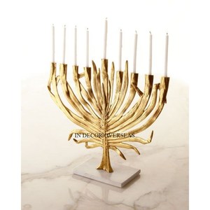 Modern Creative Art Designer High Grade Gold Plated Superior Quality Metal Made 9 Arms <b>Candle</b> <b>Stick</b> <b>Holder</b> Wedding Decor Supply - Product Image 1