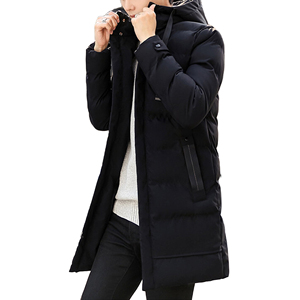 Venta al por mayor de los hombres de invierno chaqueta Parka abrigo grueso con cuello alto y con capucha Chaqueta De Invierno Para Hombres - Product Image 2