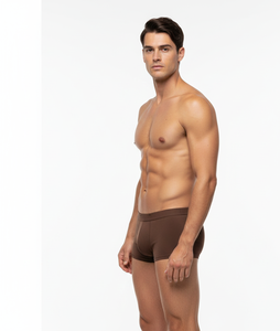 Lightweight Men Brown Colour Underwear Soft Stretch <b>Fabric</b> Smooth Daily Comfort Plain Design Breathable Fit <b>Strong</b> Quality - Product Image 5