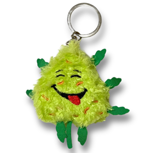 PAW:20 Porte-clés Bud the Weed Nug, Peluche mignonne en coton PP, Parodie originale Nugget Spins sur porte-clés, Jouet anti-stress amusant pour adultes - Product Image 1
