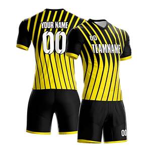 Großhandel Custom Soccer Uniform Sets Unisex Polyester Sommer Winter Jersey Kit mit Druck für Erwachsene Fußball Jersey Uniformen - Product Image 1
