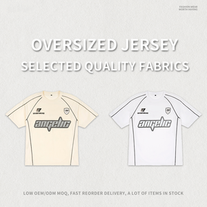 เสื้อเจอร์ซีย์ระบายอากาศได้ดีของผู้ชายปี2025เสื้อฟุตบอลแนวสตรีทพิมพ์ลายตาข่ายจำนวนอเมริกัน - Product Image 5