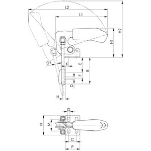 AMF Size 3 Vertical <b>Clamps</b> No. 6848V Locking <b>Clamp</b> - Product Image 3