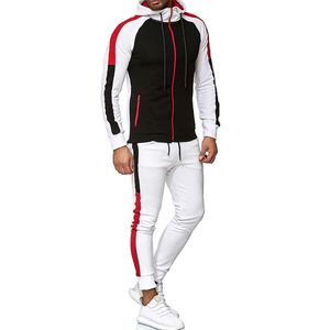 Newe haute qualité hommes vêtements deux pièces Joggers survêtement ensemble hommes sweats à capuche tenues décontractées hommes vêtements de sport - Product Image 5