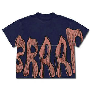 2024 High Quality Custom <b>Men</b> <b>Cropped</b> Boxy Fit Boxy <b>T</b>-<b>shirt</b> Casual Acid Washed Vintage <b>Shirts</b> - Product Image 3