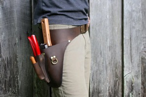 Bolsa de herramientas de cintura ajustable cinturón Mullet Buster con tirantes resistente portátil multifunción electricista - Product Image 2