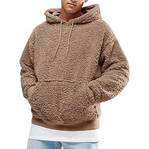 Suéter de gran tamaño de lana polar supercómodo para hombre, Sudadera con capucha de lana Sherpa y conjunto de Jogger, sudaderas con capucha unisex - Product Image 1