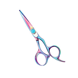 Tijeras de corte de pelo de la mejor calidad, tijeras de salón de belleza de acero inoxidable recubiertas de Color titanio con tornillo elegante - Product Image 1