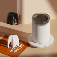 Tasse à café avec logo personnalisé, chauffe-tasse à agitation automatique, tasse à café chauffante sans fil, pour la maison et le bureau