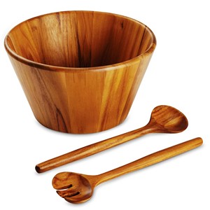 ชุดที่ตักสลัดไม้ ที่ตักสลัดด้ามเรซิ่นธรรมชาติ 2 ชิ้น ทำมืออย่างยั่งยืน อุปกรณ์ครัวจาก Mirha International - Product Image 5