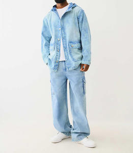 Chaqueta Varsity Personalizada de Fábrica OEM con Diseño Desgastado por el Sol, Cuello Alto, Reversible, Bordado Vintage en la Parte Delantera para Hombre - Product Image 2