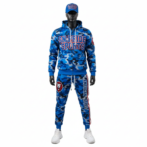 Nouveau survêtement décontracté à capuche personnalisé, design personnalisé, coupe régulière pour homme, haute qualité, entraînement, broderie, respirant, 100% coton - Product Image 1