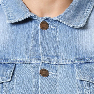 Vestes en jean sur mesure pour hommes de style High Street avec col montant, durables, les plus vendues, nouveau motif de lettres pour l'hiver - Product Image 6