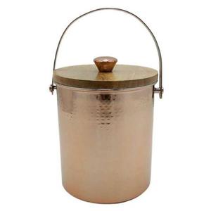 Seau à glace en cuivre martelé antique de grande taille avec une qualité de fabrication élevée et des murs isolés de qualité supérieure pour refroidir les boissons - Product Image 3