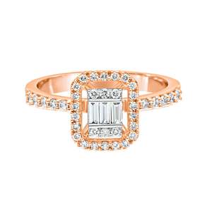 Bague de mariage populaire en diamant rond taille brillant, sertie sur mesure, certifiée IGI, luxe éternel, exquise, pour les fêtes - Product Image 4