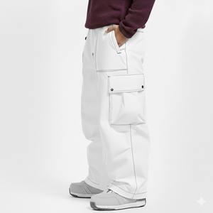 Pantalones de Esquí Holgados Personalizados de Estilo Hip Hop, Unisex, Estilo Urbano, Cargo, Cordura, Casuales, Impermeables, de Cintura Alta, con Múltiples Bolsillos, Transpirables - Product Image 5