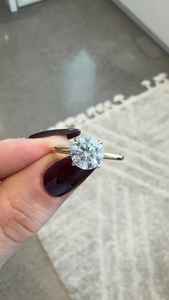 Lab Grown Diamond Wedding Ring 10K Solid Gold IGI Certified Trendy Luxury <b>Bridal</b> 1CT D Color Brilliant Cut CVD Solitaire Ring - Product Image 2