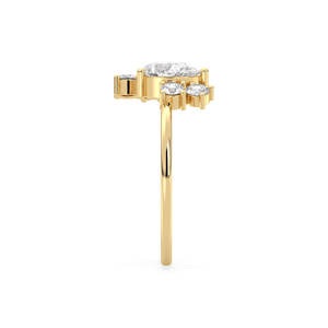 REYES Handmade 925 Sterling Silver GRA Certified Moissanite Ring Women <b>Accessories</b> Wedding Gift Fine Jewelry <b>Birthday</b> Gifts - Product Image 5