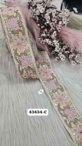 ผ้าลูกไม้ปักลายนามธรรมในแบบที่กำหนดเองกว้าง25นิ้วมี2สีสำหรับชุดสูทสำหรับสุภาพสตรีและขายต่อ - Product Image 3