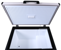 Évaporateur de porte moussante AC 220V50Hz Big Cold Storage Single ChestFreezer pour la congélation de viande de poisson et de poulet