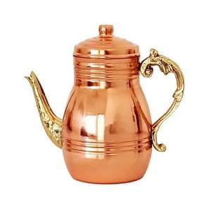 Pichet ayurvédique fait à la main en cuivre pur avec couvercle pour le stockage de l'eau potable saine cuisine salle à manger traditionnelle - Product Image 1