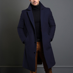 Manteau long d'hiver à capuche pour homme, design personnalisé, marque privée - Product Image 4