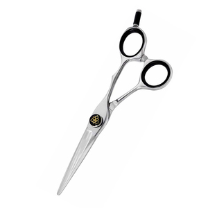 กรรไกรตัดผมสำหรับร้านเสริมสวยแบบมืออาชีพพร้อมใบมีดตรงปรับได้ - Product Image 3