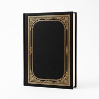 Carnet de notes noir gaufré or, impression personnalisée, bloc-notes professionnel en gros