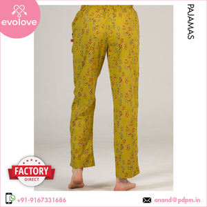 ชุดนอนผ้าฝ้าย100% สำหรับสตรีแบบเต็มตัวสำหรับฤดูร้อนกางเกงนอนพิมพ์ลายสำหรับใช้ในบ้านขายดี - Product Image 6