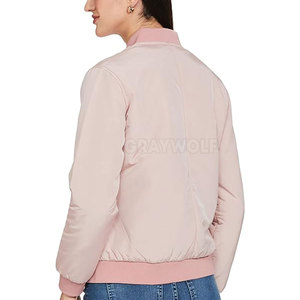Hecho en el mejor Material Chaquetas de bombardero de las mujeres Nueva llegada Chaquetas de bombardero de las mujeres Low Moq Chaquetas de bombardero de las mujeres - Product Image 2