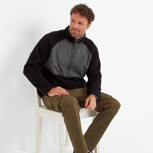 Veste d'hiver à demi-fermeture éclair en polaire Sherpa avec logo personnalisé unisexe OEM Veste avec fermeture à glissière pour hommes et femmes Design personnalisé - Product Image 5