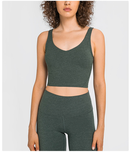 ฉลากส่วนตัวกีฬาผู้หญิงฟิตเนสกีฬา Activewear ออกแบบที่กําหนดเอง Push Up top ผู้หญิงกีฬา Bra โยคะ Bras - Product Image 2