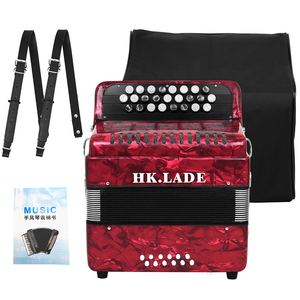 Accordéon à 25 touches et 12 basses, accordéon à boutons, instrument de performance pour adultes, accordéon professionnel Bayan - Product Image 4