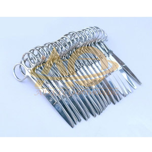 20ชิ้นกรรไกรสำหรับแต่งตัวพยาบาลสินค้าผ่าตัดทำจากสเตนเลสแบบแมนนวลปลายแหลม5นิ้วพร้อมคลิป - Product Image 2