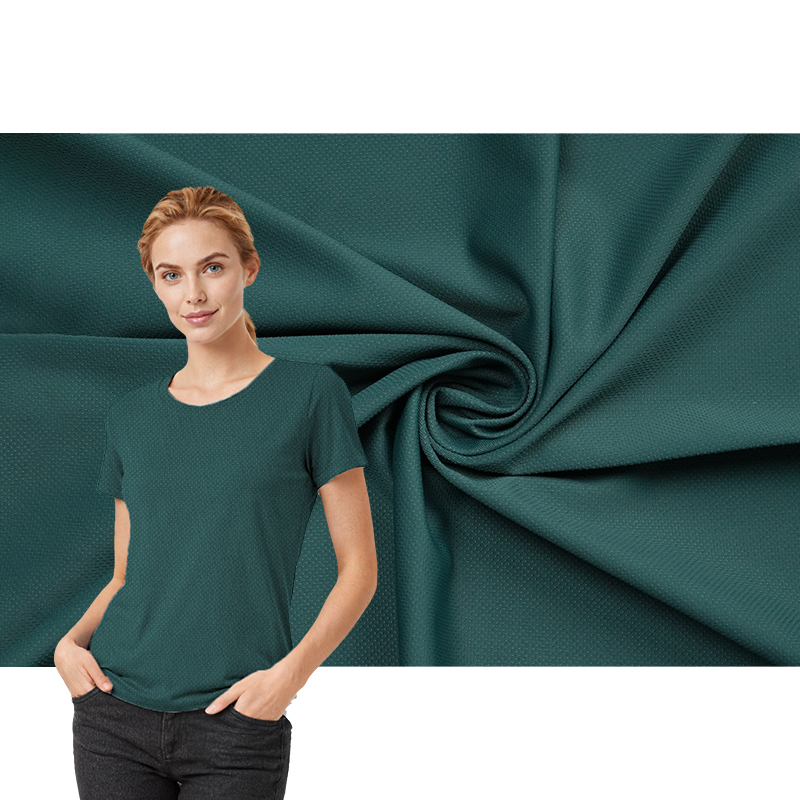 133# Mini Jacquard 70D High Elasticity Birdseye Mesh Fabric 84% Polyester 16% Spandex Skin-friendly Breathable Sportswear Girls