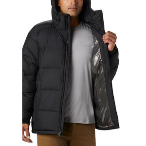 Chaqueta de Plumón Larga Personalizada con Capucha, Cuello Alto, Bordado con Logotipo, Cortavientos y Abrigada para Invierno para Hombre - Product Image 6