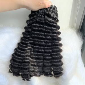 Extensiones de cabello vietnamita de alta calidad, doble onda de agua, Color naranja, alineada cutícula, máquina de cabello Remy, doble trama - Product Image 3