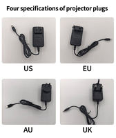 Mini projecteur LED portable M5 avec support pour téléphone portable, facile à utiliser pour le home cinéma, les enfants, 50 lumens ANSI, cadeaux