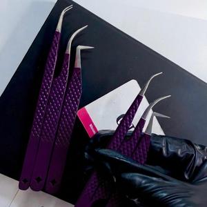 Pinzas Profesionales para Extensión de Pestañas GETUP BROSONS IMPEX, Antiestáticas, Antimagnéticas, Punta Suave, Color Personalizado con Recubrimiento en Polvo - Product Image 4