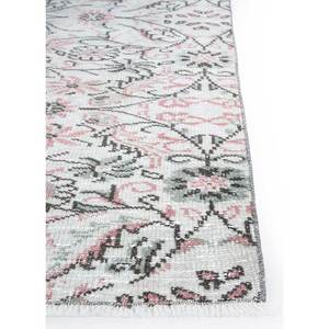 Vintage Ivory Wool Rug Pae-654 Hand Knotted with Floral Pattern for Home Living Room or <b>Car</b> <b>Decor</b> 9x12 Rectangle - Product Image 4