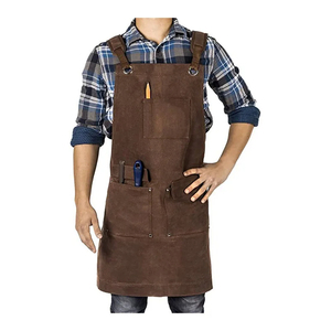 Usine Toile Cirée Garniture En Cuir Barman Serveur Chef Jardinage Cuisine Salon BBQ Tabliers Imperméables - Product Image 1