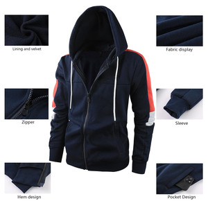Sudaderas con Capucha para Hombre, Casuales, de Punto Grueso de 450 g/m², Estampadas, de Color Sólido, de Forro Polar, Extra Grandes, Ecológicas, Antipilling - Product Image 3