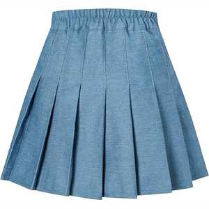 Faldas de mujer de cintura alta Faldas de mezclilla largas desgastadas de moda con bolsillo Hecho en Pakistán para la venta - Product Image 2